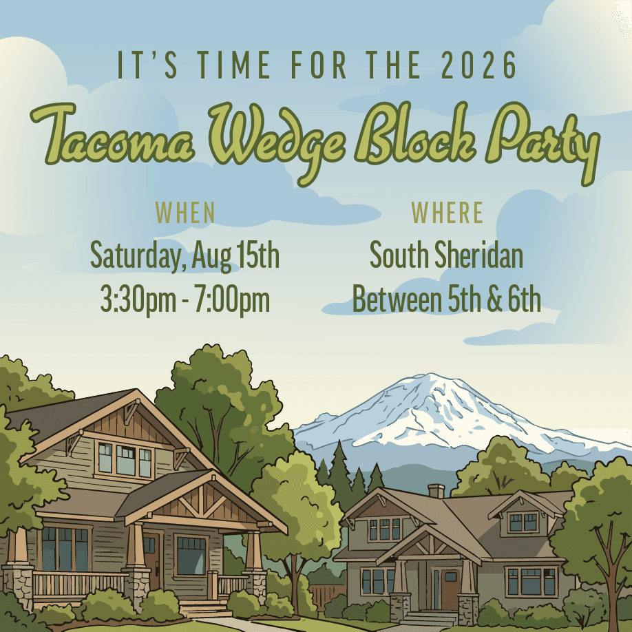 Join us for the annual Wedge Block Party. Fun and games for all! When: Saturday, August 15, 2026, 3:30PM - 7:00PM. Where: South Sheridan between 5th and 6th.