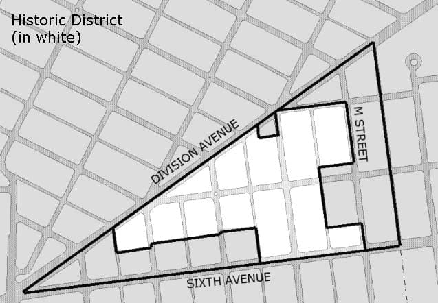 Wedge Historic District Map